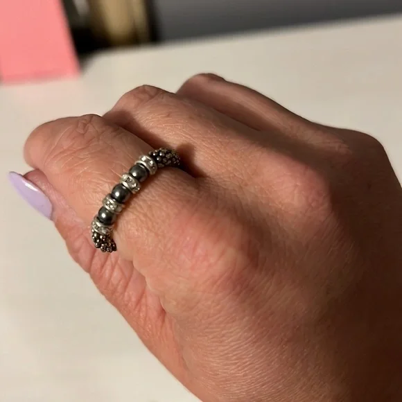 Elastic Beaded Ring - Picture 3 of 4